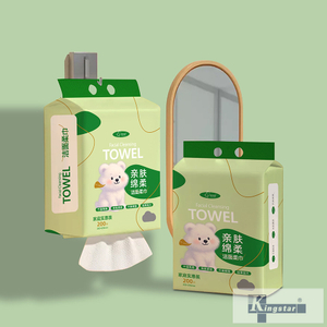 حجم عائلي، مناديل تنظيف الوجه، 200 قطعة، 200x200 ملم